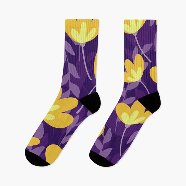 Item preview, Purple And Gold Summer Floral Seamless Pattern designed and sold by RedTomasB.