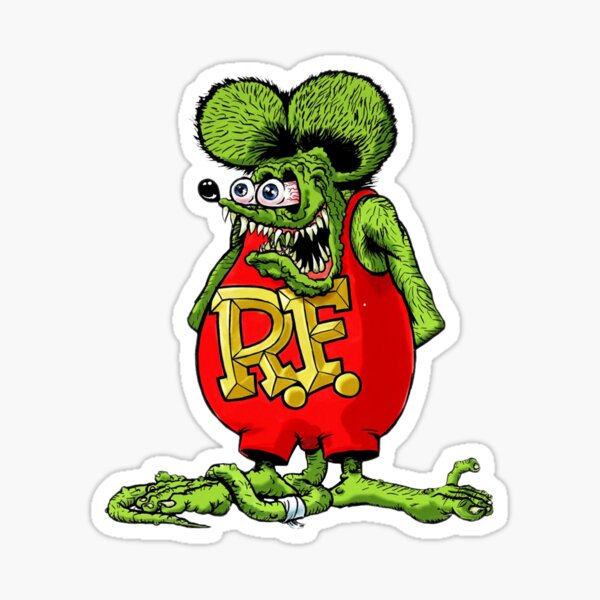 Details about   Light Purple Rat Fink Big Daddy Bicycle Ed Roth 10pcs Vinyl Decal Car Stickers