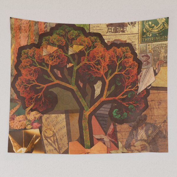 Item preview, Beautiful Fractal Collage of an Endless Origami Autumn designed and sold by San Jaya Prime.