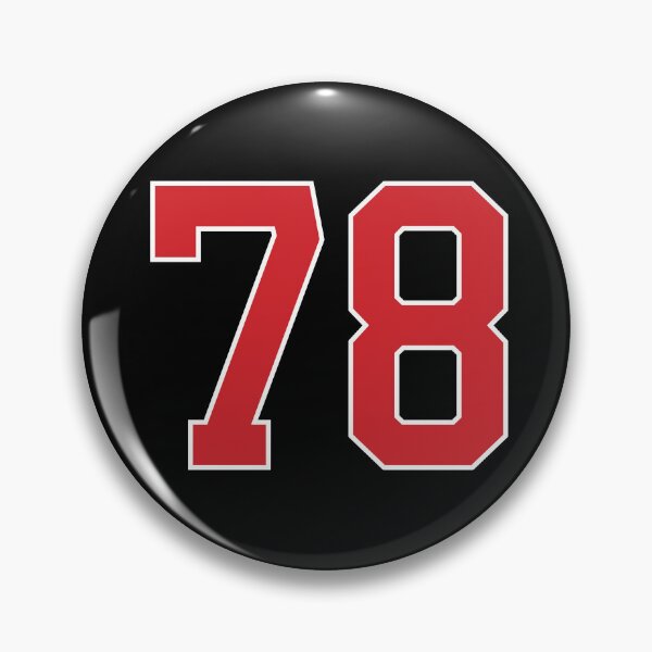 Item preview, Sports Number 78, red black color lucky sport seventy eight designed and sold by ArtIsParty.