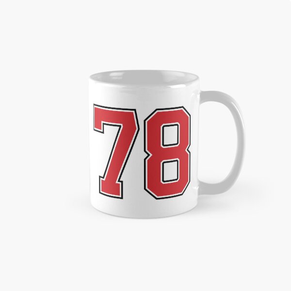 Item preview, Sports Number 78, red black color lucky sport seventy eight designed and sold by ArtIsParty.