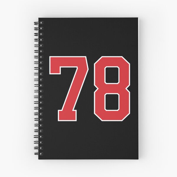 Item preview, Sports Number 78, red black color lucky sport seventy eight designed and sold by ArtIsParty.