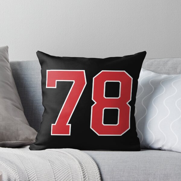 Item preview, Sports Number 78, red black color lucky sport seventy eight designed and sold by ArtIsParty.