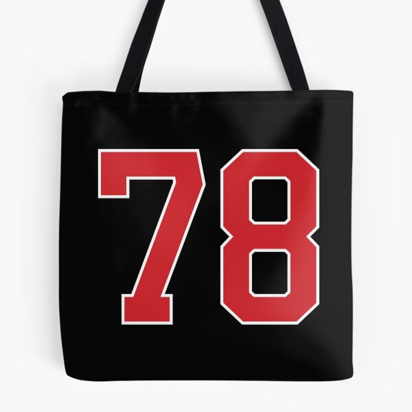 Item preview, Sports Number 78, red black color lucky sport seventy eight designed and sold by ArtIsParty.