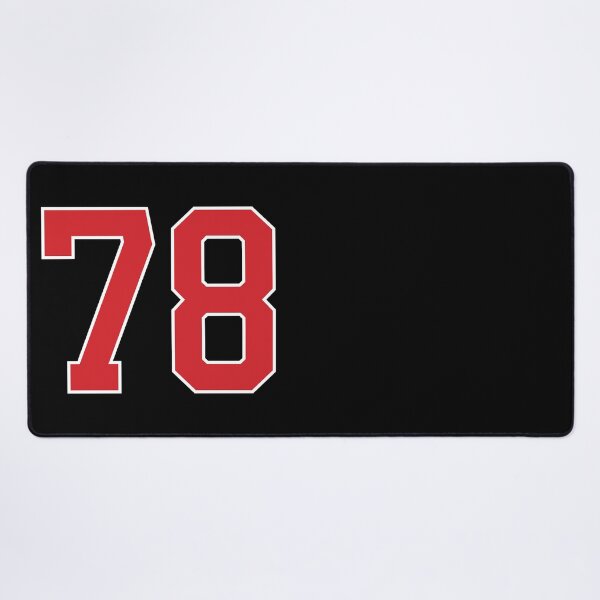 Item preview, Sports Number 78, red black color lucky sport seventy eight designed and sold by ArtIsParty.