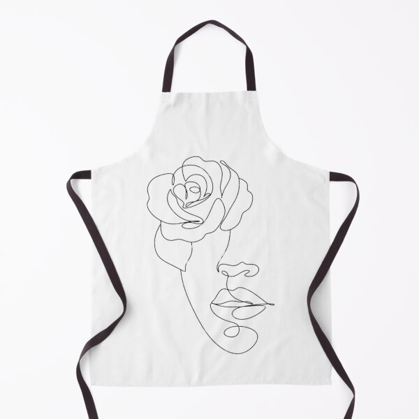 Item preview, Woman Face With Peony Flower Line Art designed and sold by BEyourself be.