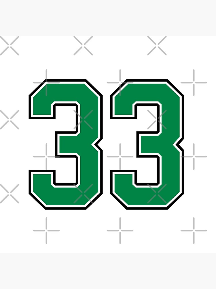 33 Sports Number Thirty-Three Poster for Sale by HelloFromAja