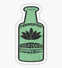 Kombucha Bottle Lifestyle Relaxing Shirt Sticker