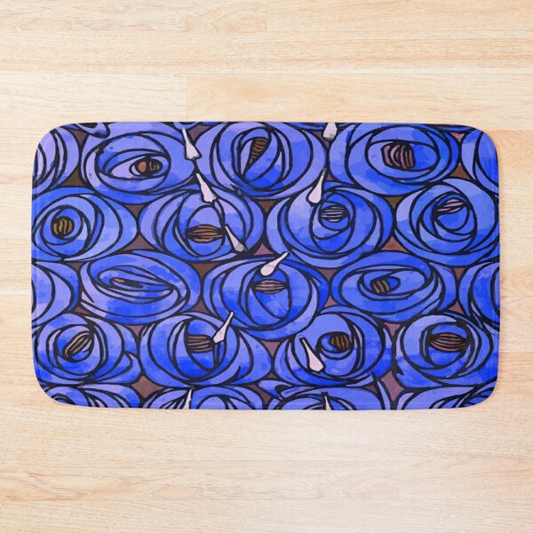 Item preview, Charles Rennie Mackintosh Roses and teardrops, purple,Mackintosh rose designed and sold by Olivia-One.