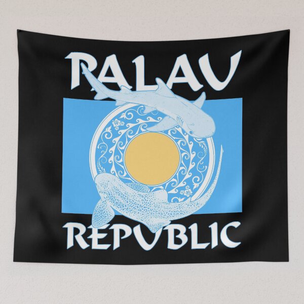 Item preview, Palau leopard shark and white tip reef shark designed and sold by NicGrayGraphic.