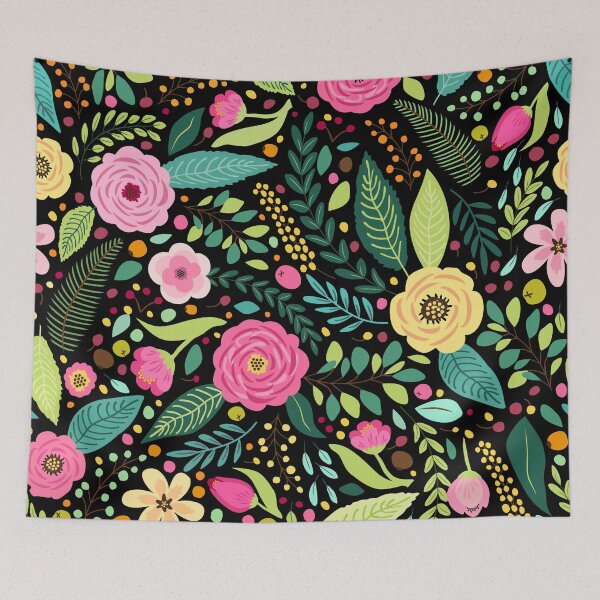 Item preview, Purple And Gold Summer Floral Seamless Pattern designed and sold by RedTomasB.