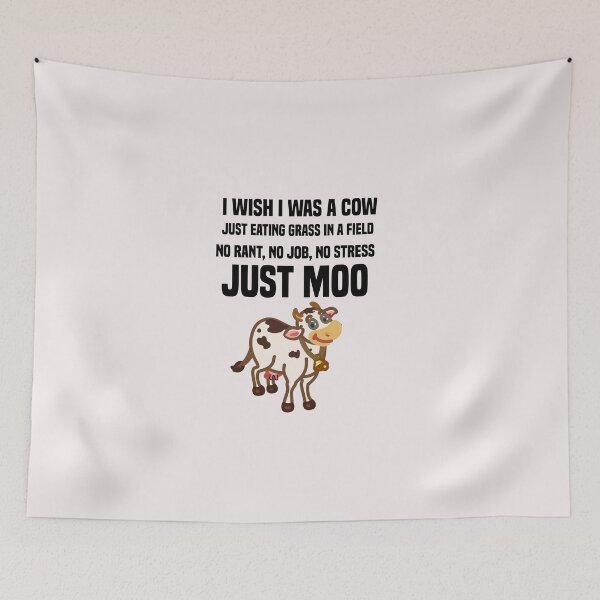 Item preview, i wish i was a cow. just eating grass in a field no rant, no job, no stress, just moo designed and sold by Crystakim.