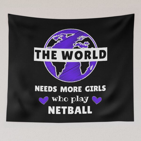 Item preview, The world needs more girls who play netball designed and sold by TheGreenGoat.