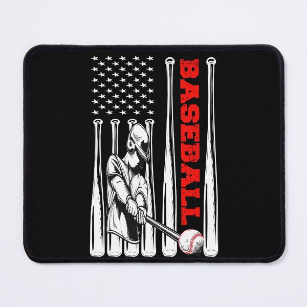 Item preview, Patriotic US American Flag Baseball Player  designed and sold by ARTZ84.