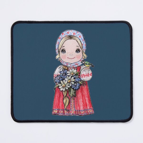 Item preview, Russian matryoshka doll with flowers and bird designed and sold by Katerina Makarova.