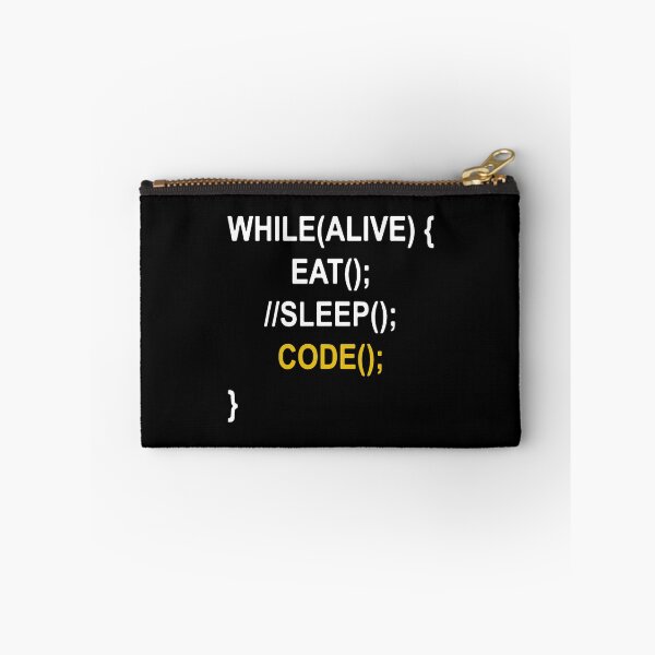 Item preview, Eat Sleep Code Funny Coder designed and sold by MakeItTrend.