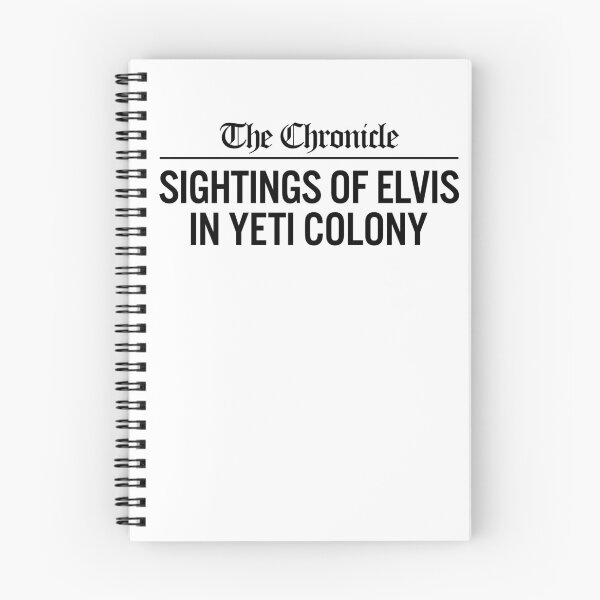 Item preview, Sightings of Elvis in Yeti Colony designed and sold by cyberlight.
