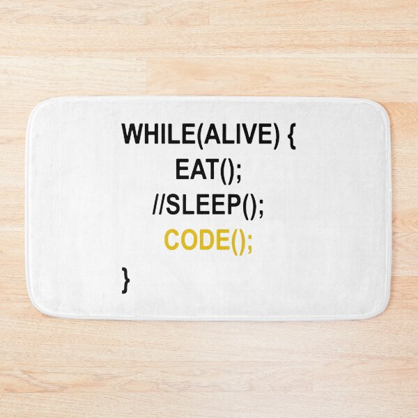 Item preview, Eat Sleep Code Funny Coder designed and sold by MakeItTrend.