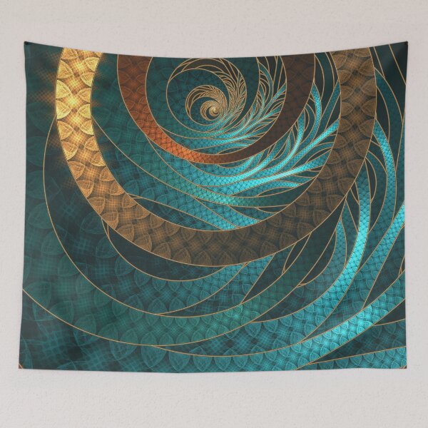 Item preview, Beautiful Corded Leather Turquoise Fractal Bangles designed and sold by San Jaya Prime.
