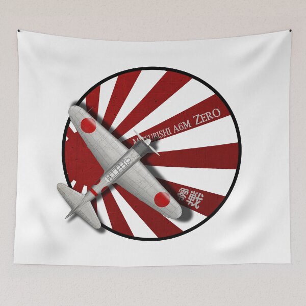 Item preview, Mitsubishi A6M Zero retro (on white)  designed and sold by Groenendijk.