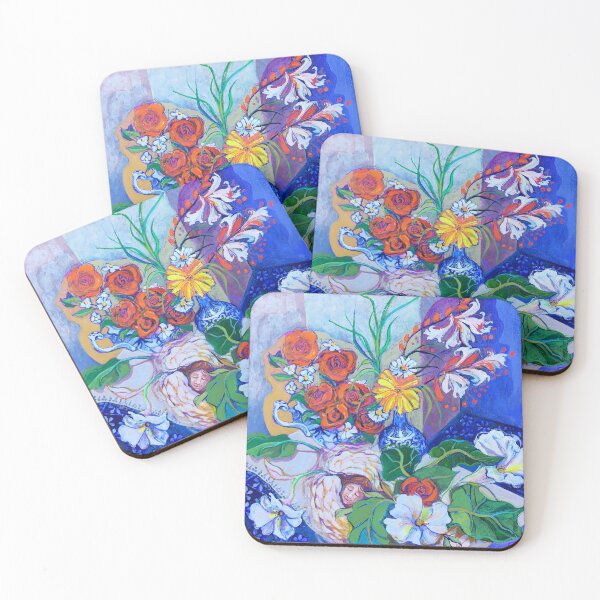 Item preview, SLEEPING ANGEL AND CONVOLVULUS designed and sold by faith nolton.