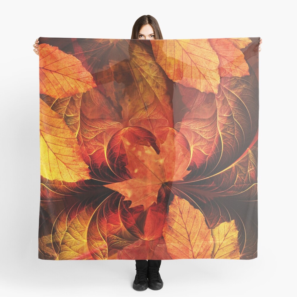 Apoptosis: The Fractal Geometry of Falling Leaves Scarf
