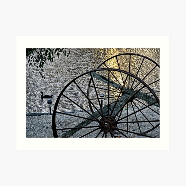 Wagon Wheels II Art Print