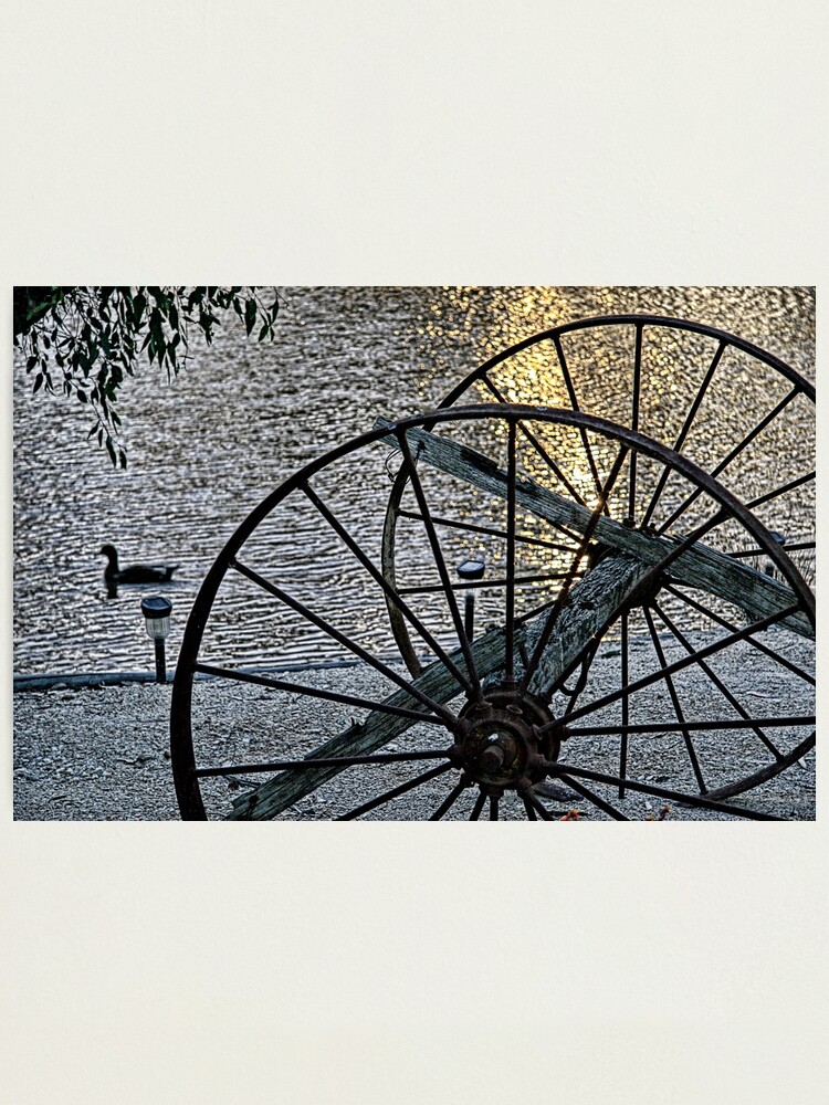 Alternate view of Wagon Wheels II Photographic Print