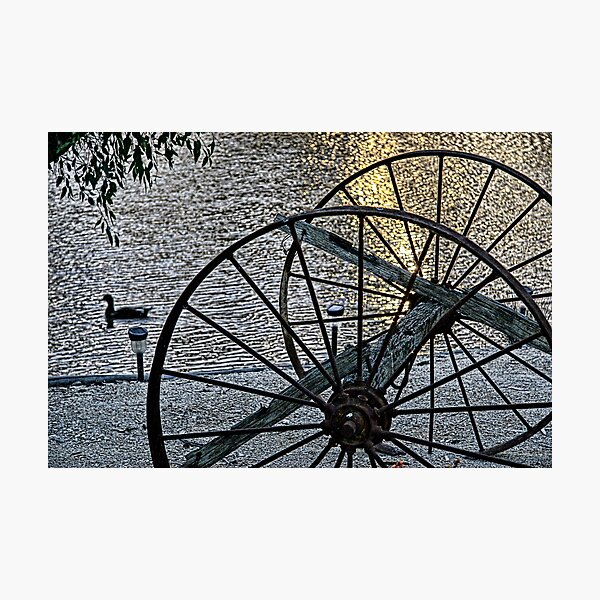 Wagon Wheels II Photographic Print