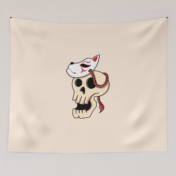 Item preview, Skull Devil Kitsune Fox Mask designed and sold by BakaOutfit.