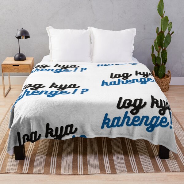 Item preview, DESI: Log Kya Kahenge? What will people say? (Blue font) designed and sold by ZAHARA-.