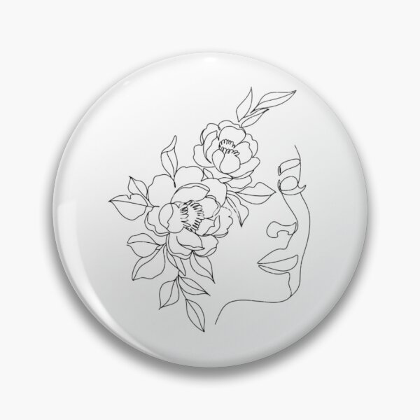 Item preview, Woman Abstract Face Line Art Minimal Portrait designed and sold by BEyourself be.