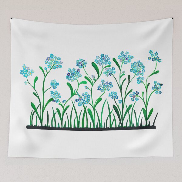 Item preview, Watercolor - Forget me not flowers (cut out version) designed and sold by Karolien Kenis.