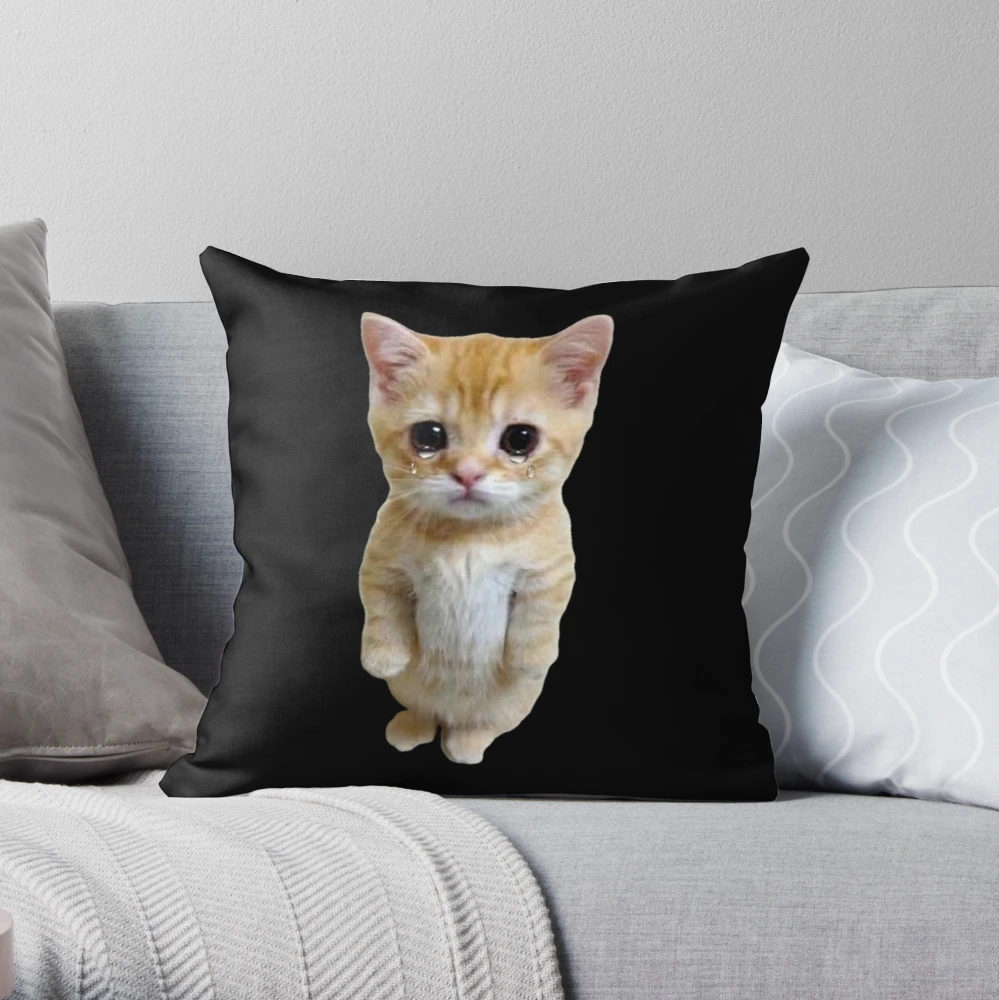 Cat decorative hot sale pillow