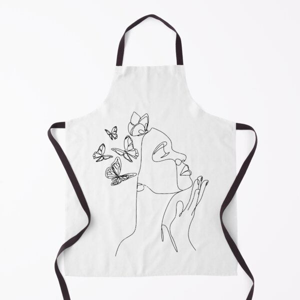 Item preview, Female With Butterfly Line Art designed and sold by BEyourself be.