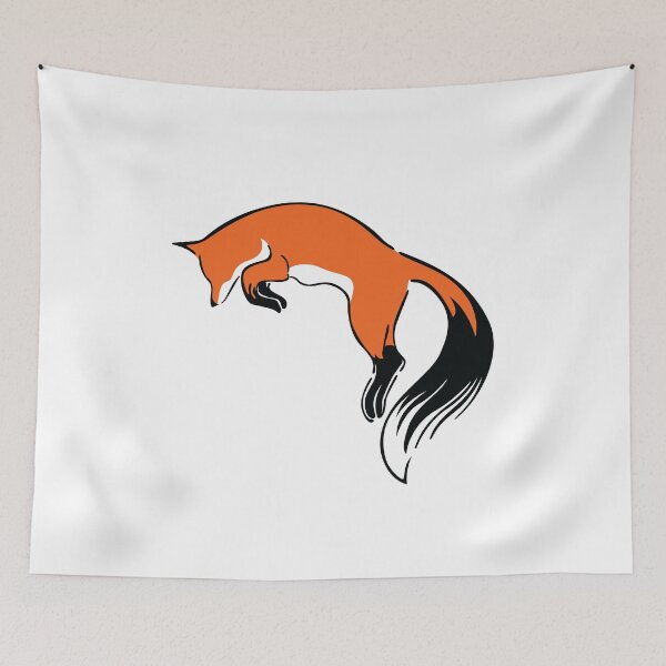 Item preview, Fox Cute Jumping Orange Wild Animal designed and sold by BakaOutfit.