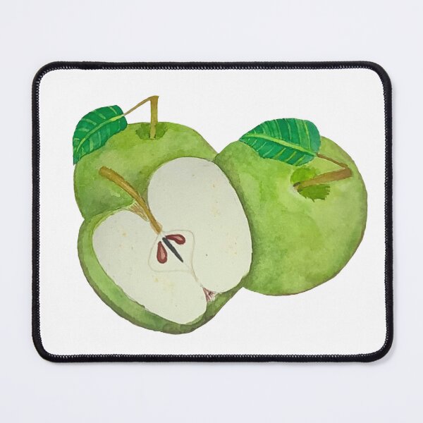 Item preview, Green apples in watercolor designed and sold by altairaleon.