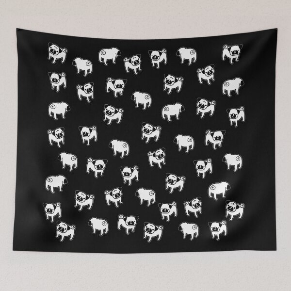 Item preview, Pug dog pattern designed and sold by ValentinaHramov.