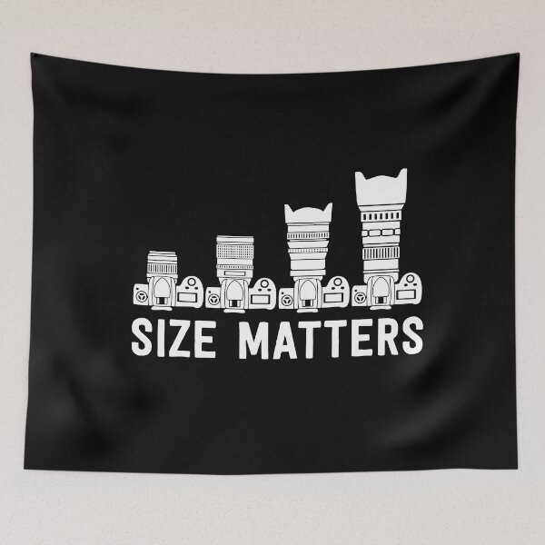 Item preview, Funny Photography Lens Size Matters designed and sold by TobyLewis1592.