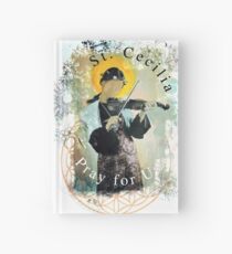 Saint Cecilia Contemporary Art Catholic Hardcover Journal