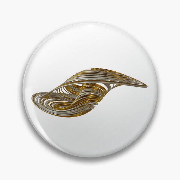 Item preview, Chaos Theory, Butterfly Effect - Coullet Chaotic Attracor (in Gold-Pearl) designed and sold by thinkeccel.