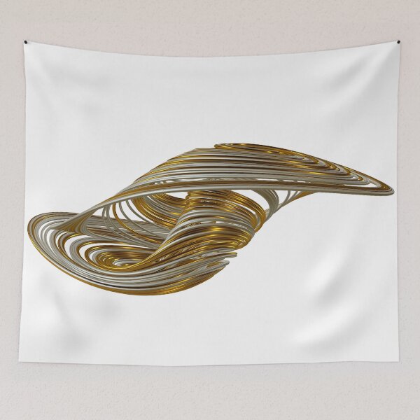 Item preview, Chaos Theory, Butterfly Effect - Coullet Chaotic Attracor (in Gold-Pearl) designed and sold by thinkeccel.