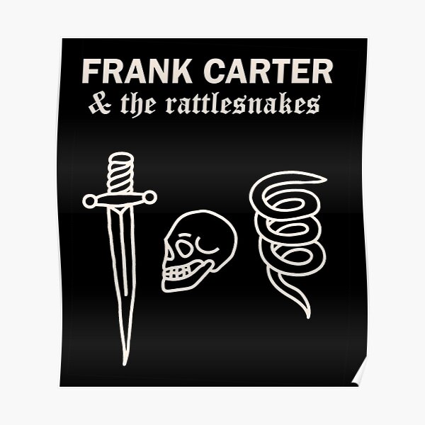 Frank Carter 2018 Tour Design Poster For Sale By Yleefische Redbubble 2724