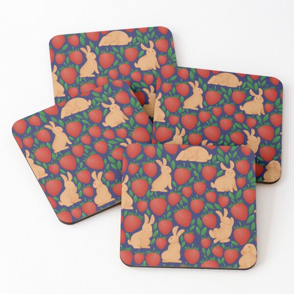 Item preview, Bunnies with Strawberries designed and sold by Aru0L.