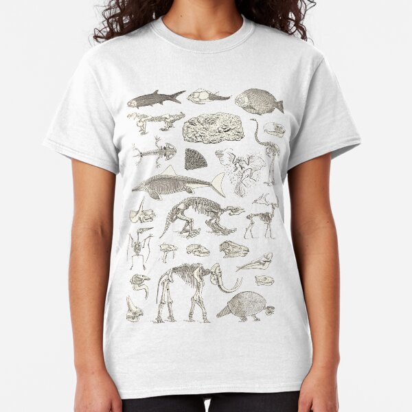 Paleontology Illustration Classic T-Shirt