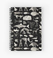 Paleontology Illustration Spiral Notebook