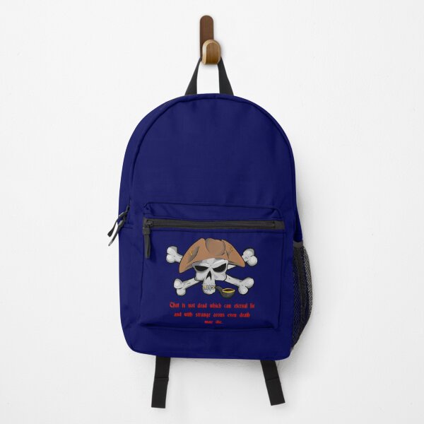 Item preview, Pirate skull with quote from Lovecraft's work designed and sold by Zanimations.