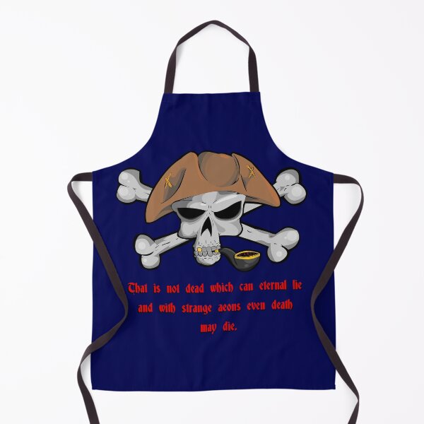 Item preview, Pirate skull with quote from Lovecraft's work designed and sold by Zanimations.