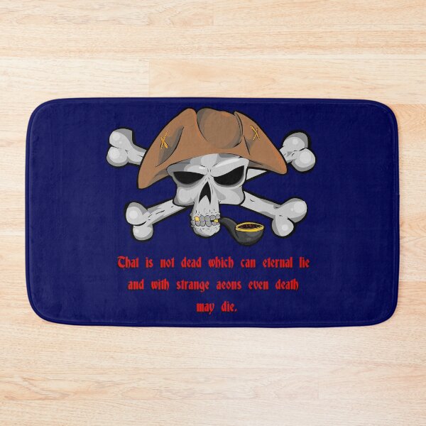 Item preview, Pirate skull with quote from Lovecraft's work designed and sold by Zanimations.