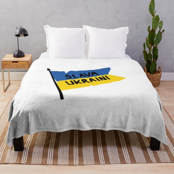 Item preview, Slava Ukraini flag designed and sold by Eurapp.